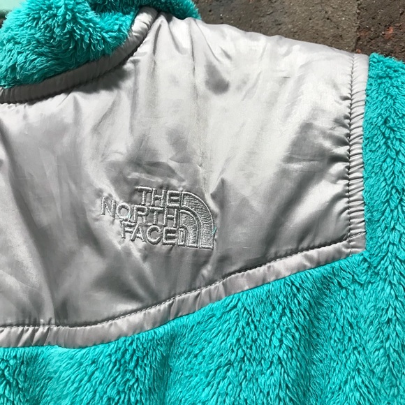 Teal Northface Hooded Zip-Up Jacket - Picture 2 of 4